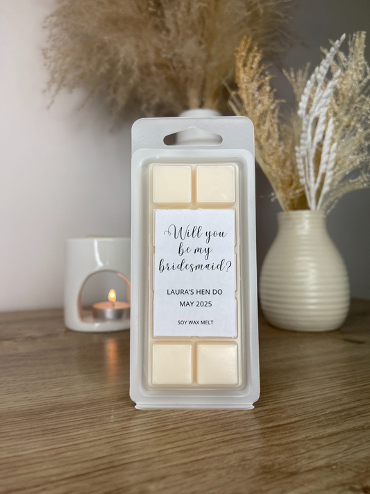 Will You Be My Bridesmaid? Personalised Snap Bars